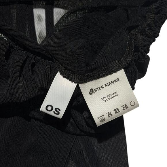 Ester Manas mesh asymmetric cut out hip skirt - Picture 3 of 5